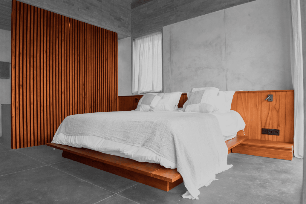 Bespoke built in bedroom at Casa Bata