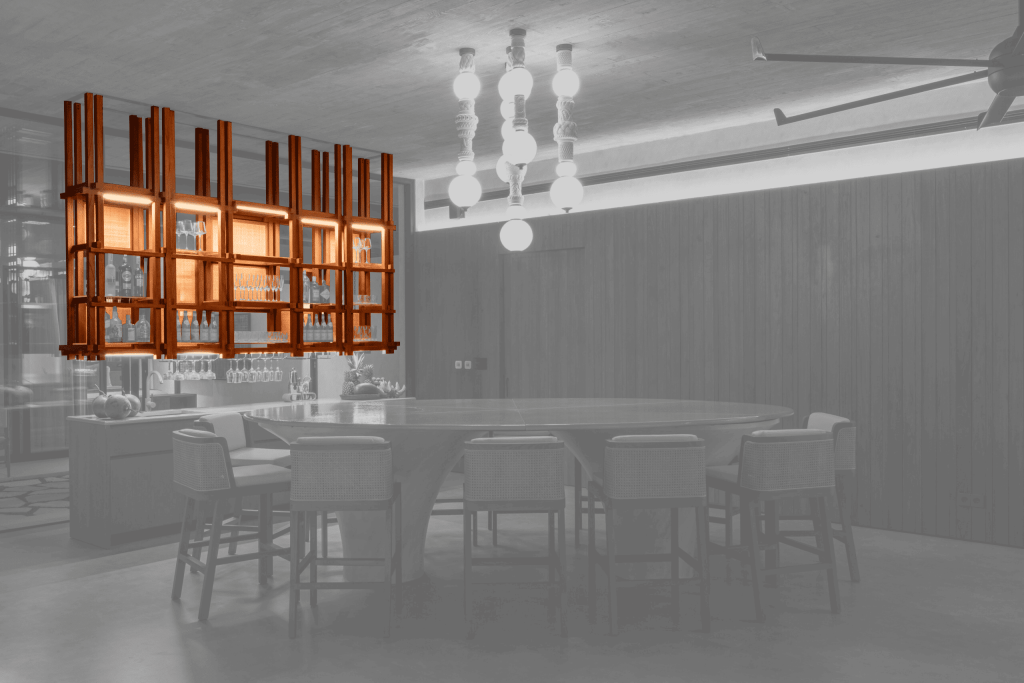 Bespoke Bar Shelf at Villa Salt