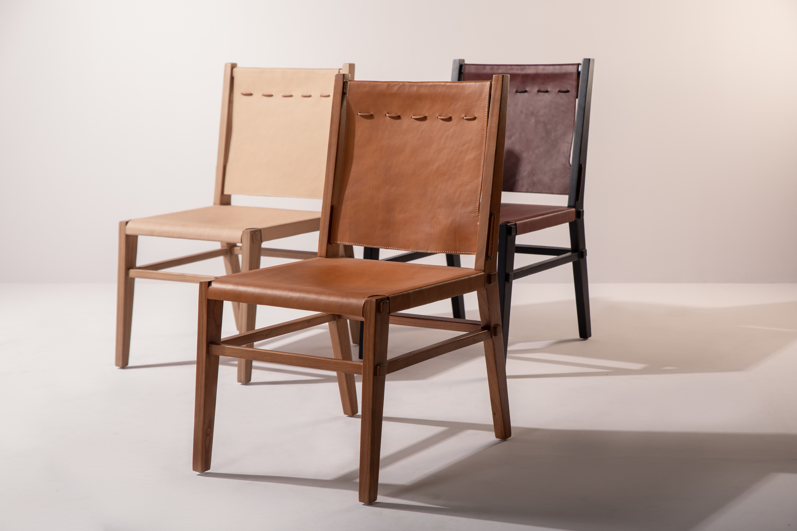 Collection of leather chairs