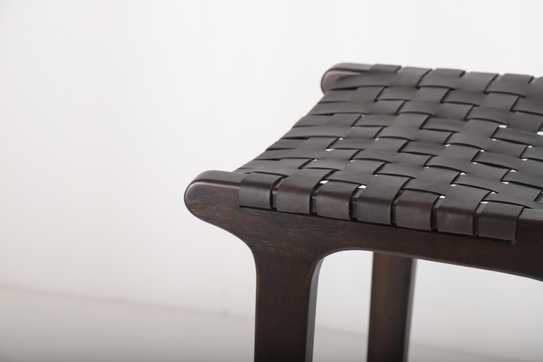 Stool with Leather material