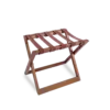 GUADI Luggage Rack - Teak Brown Leather