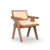 AZORES Chair - Teak Ivory Leather
