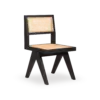 ROMANA Chair - Black Wood Rattan