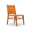 MARSEILLE Chair - Wood Brown Leather