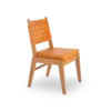 AK Chair - Teak Brown Woven Leather