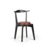T CHAIR - Black Wood Chalotte Leather
