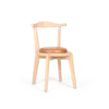 T CHAIR - Light Wood Brown Leather