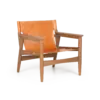 LAMU Lounge Chair - Teak Natural Leather