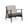 JENG Lounge Chair - Teak Grey Fabric