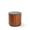 CORAL Auxiliar Table - Dark Teak Grey Stone
