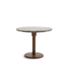 JIN Round Restaurant Table - Wood Stone