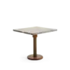 JIN Square Restaurant Table - Wood Stone
